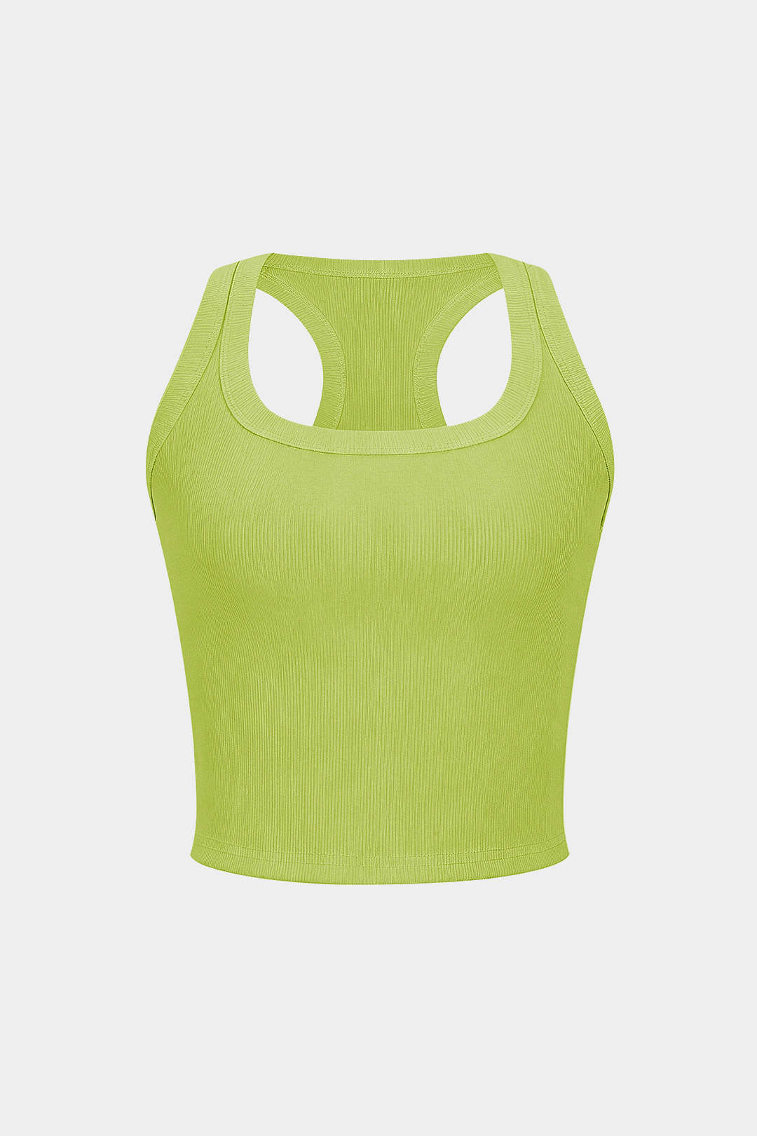 Basic U-Neck Crop Tank Top