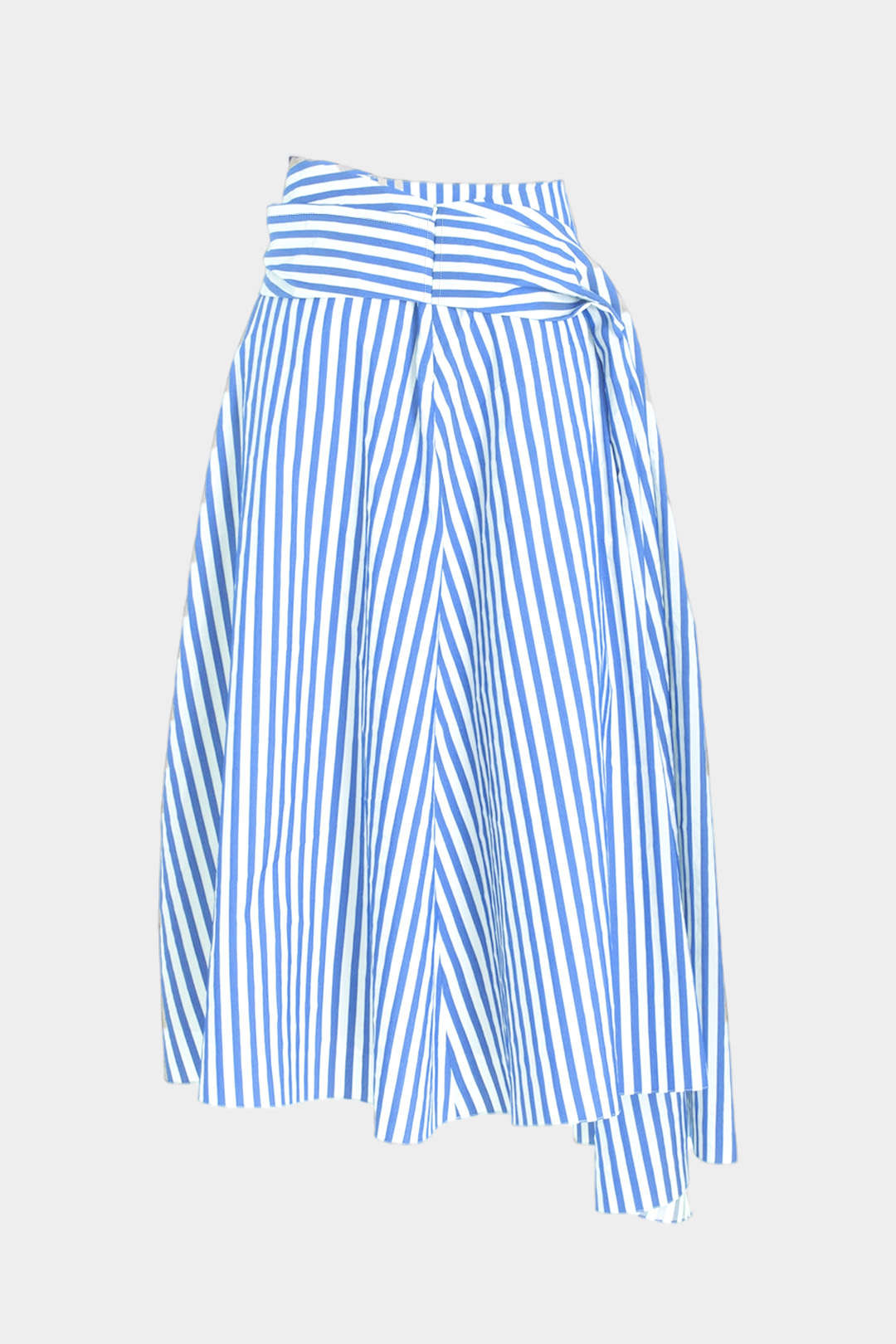 Contrast Stripe Tie Skirt