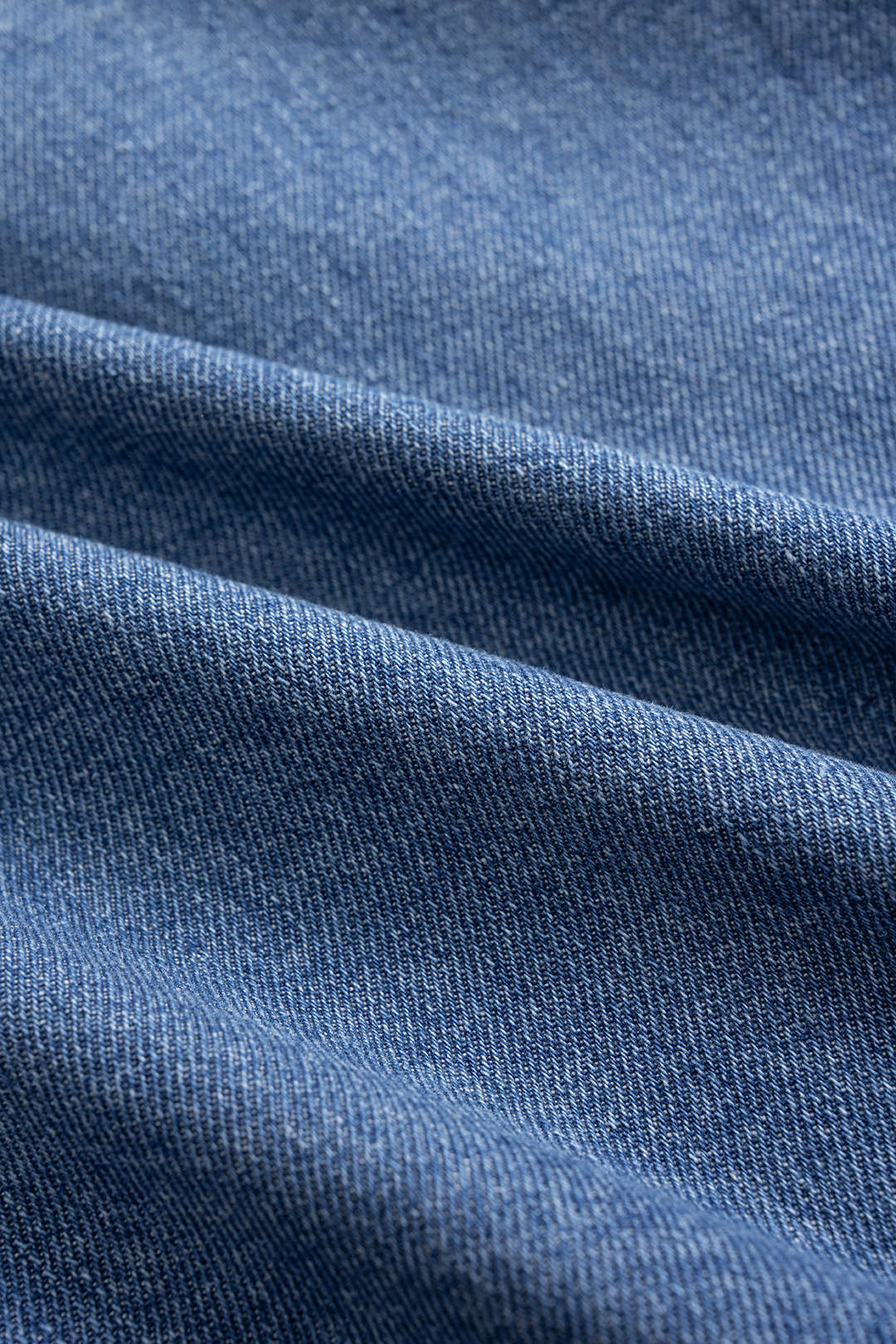 Denim Ruched Crossed Outerwear