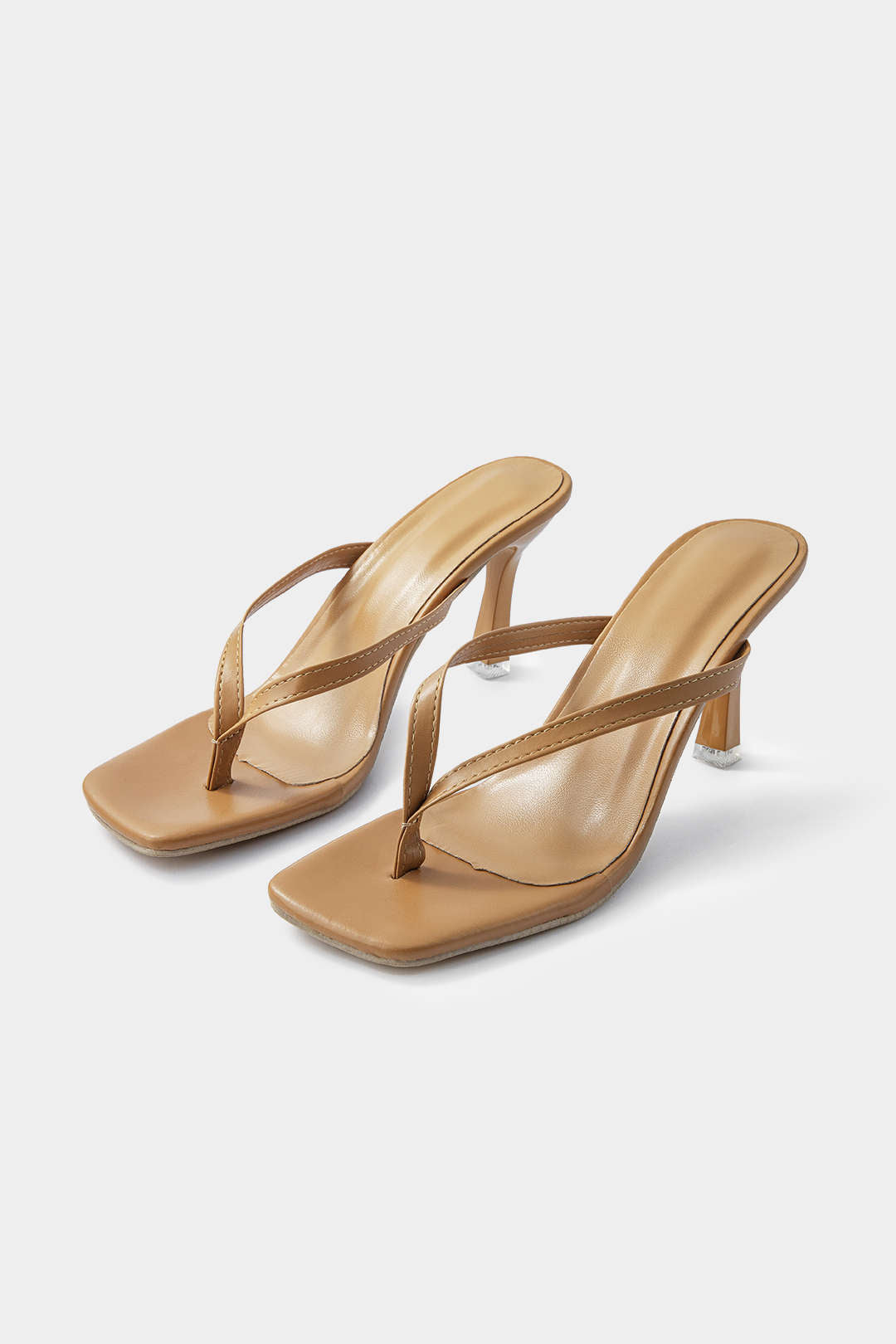 Basic Mid Heel Thong Sandals