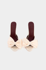 Bow Open Toe Heels