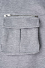 Belted Zipper Pocket Pants