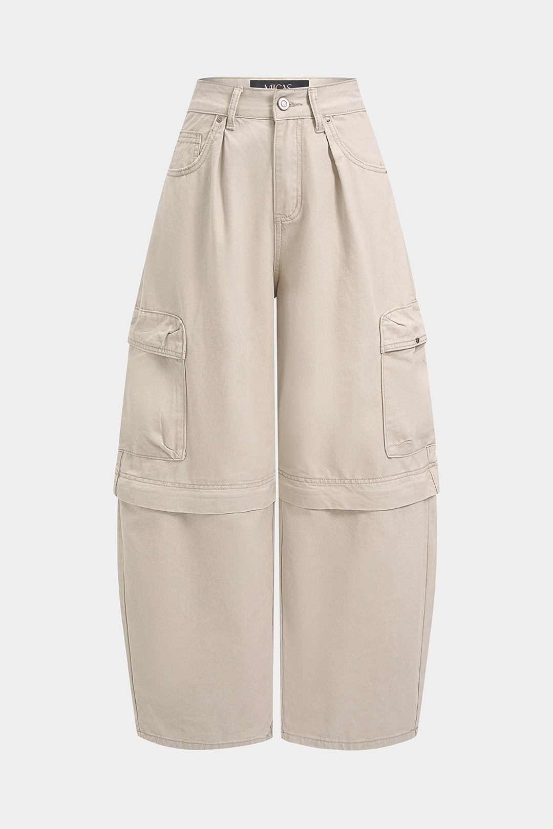 Denim Zipper Cut Out Pocket Jeans