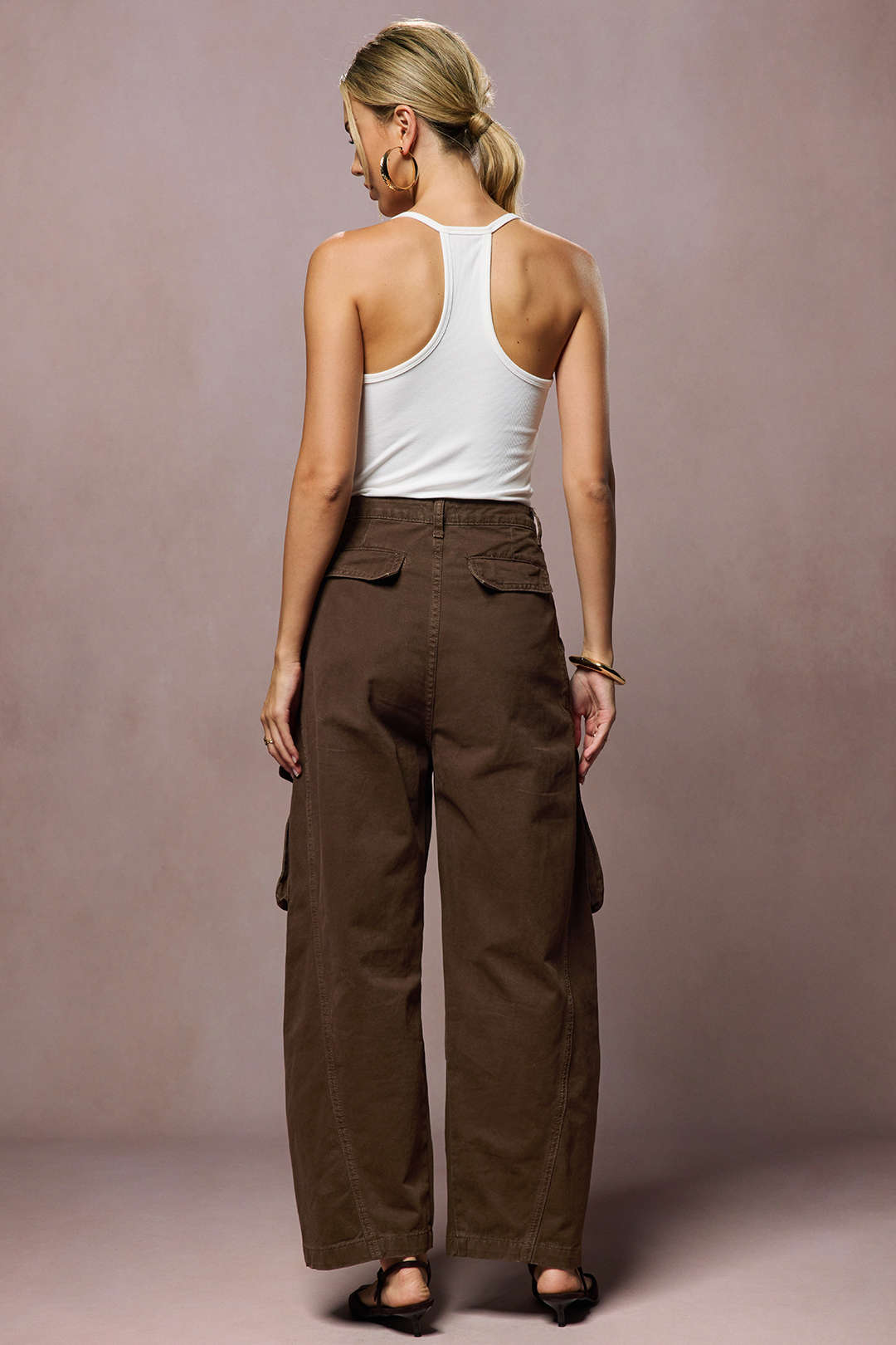 Denim Ruched Pocket Jeans