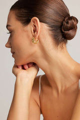 Alloy C-Shaped Irregular Earrings