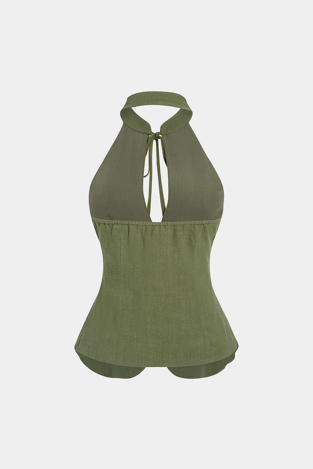 Cut Out Tie-Up Backless Tank Top