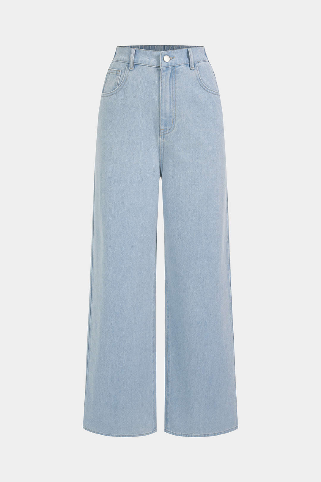 Denim Pocket Straight Leg Jeans