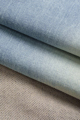 Denim Patchwork Frayed Rivets Barrel Leg Jeans