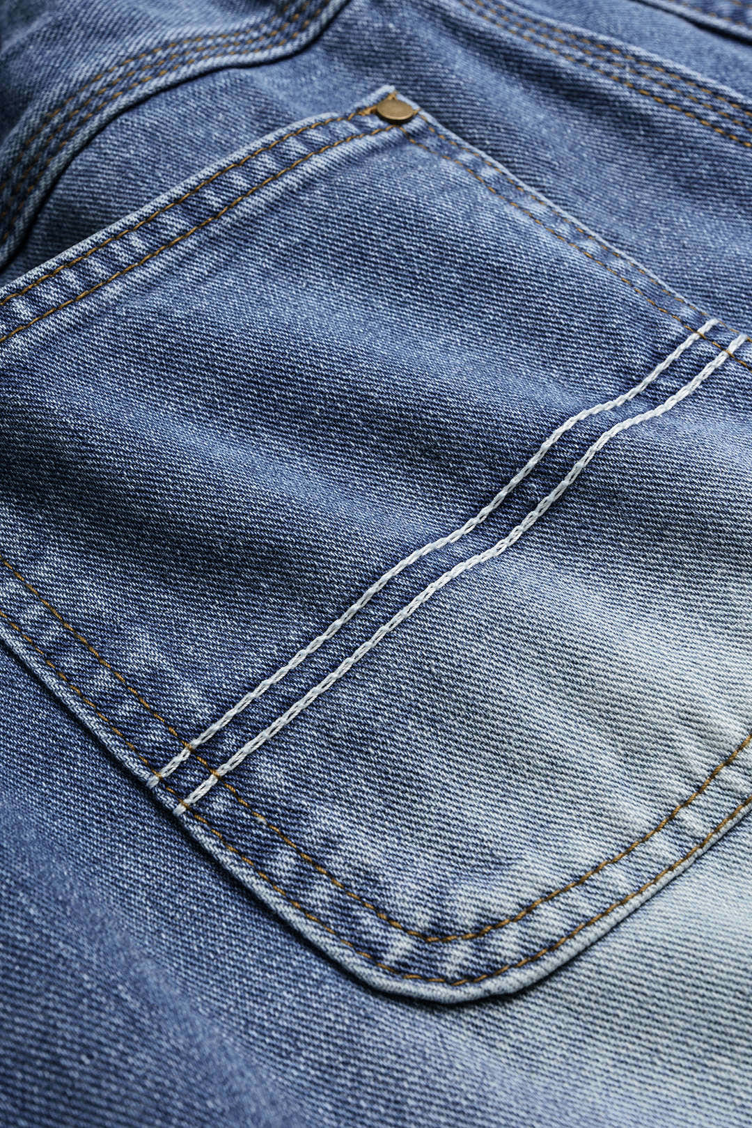 Denim Belted Pocket Shorts