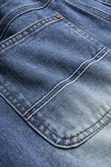 Denim Belted Pocket Shorts