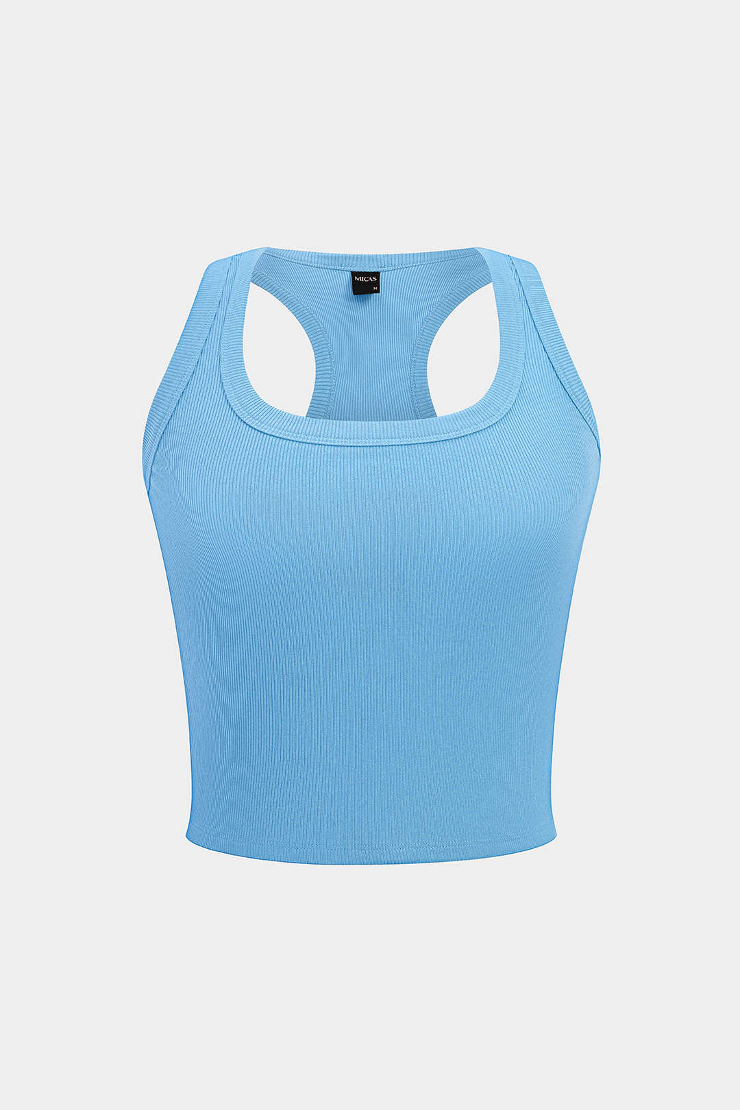 Basic U-Neck Crop Tank Top