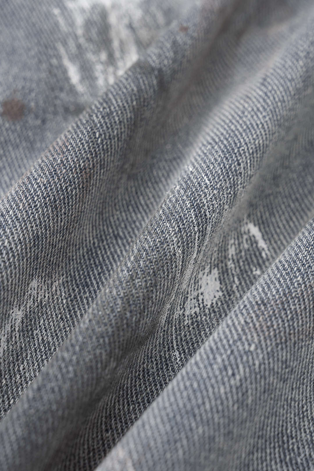 Denim Graffiti Print Ziper Pocket Straight Leg Jeans