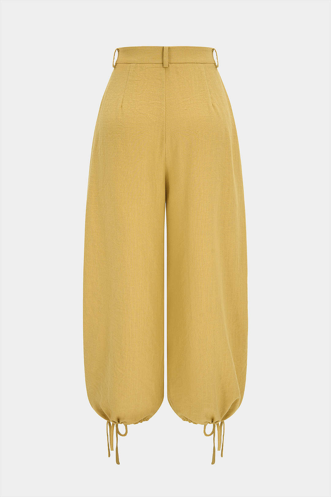 Button Pocket Tie-Up Pants