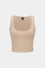 Contrast Asymmetrical Round Neck Two-Piece Short Sleeve Top