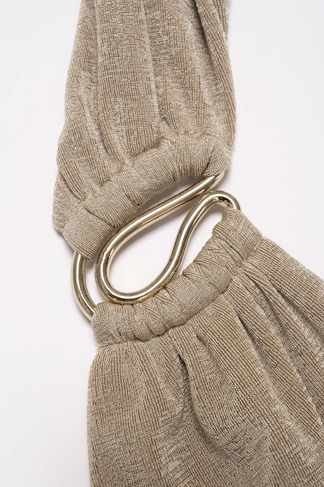 Crossed Ruched Twist Knot Halter Sleeveless Top