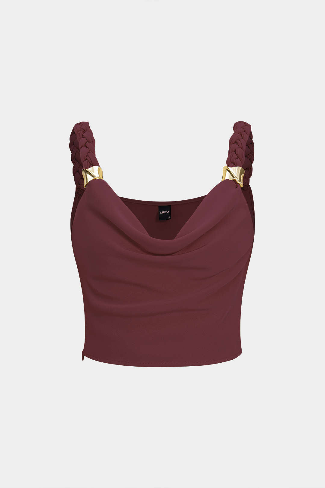 Braided Cowl Neck Cami Top