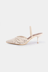 Cut Out Pointed Toe Heels