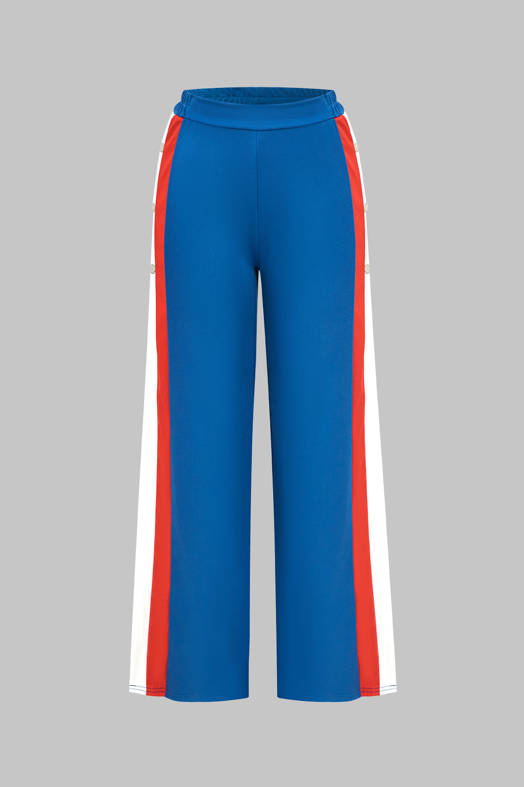 Color Block Wide Leg Trousers