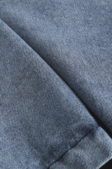 Denim Patchwork Long-Sleeve Hoodie