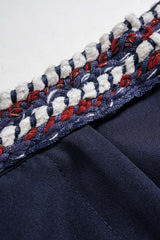 Contrast Trim Wide Leg Shorts