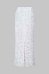 3D Floral Textured Skirt