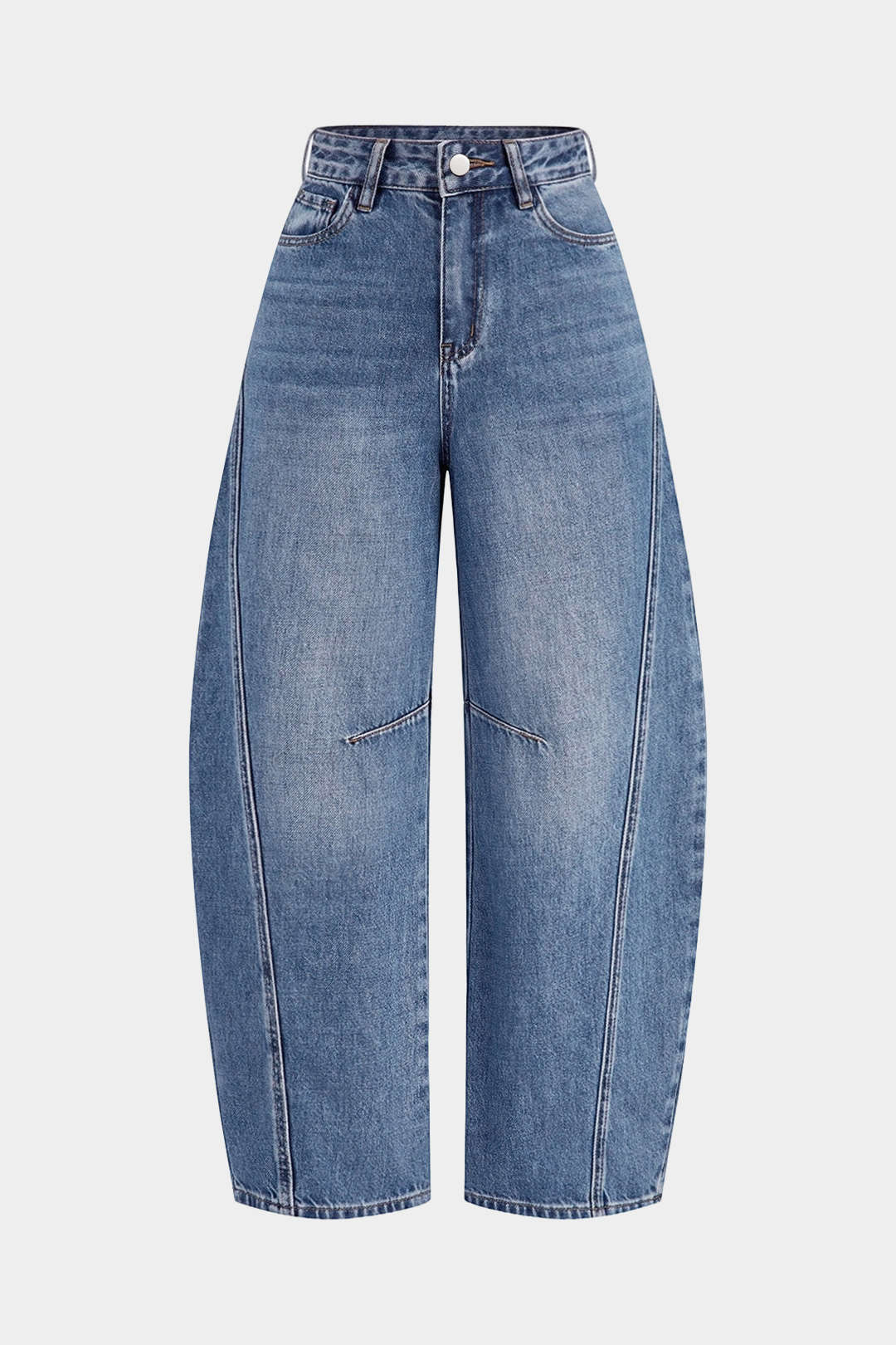 Denim Barrel Leg Jeans