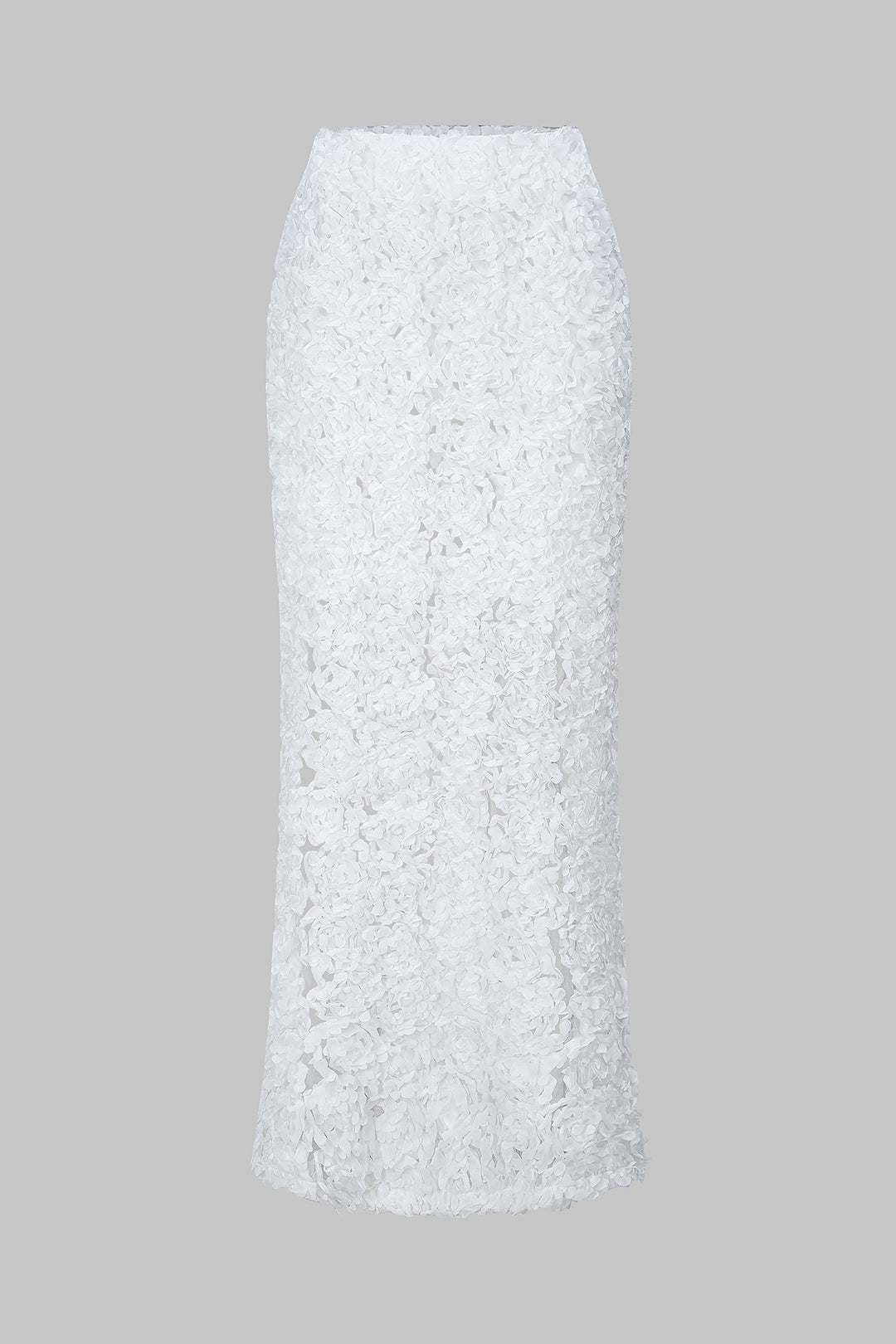 3D Floral Textured Skirt