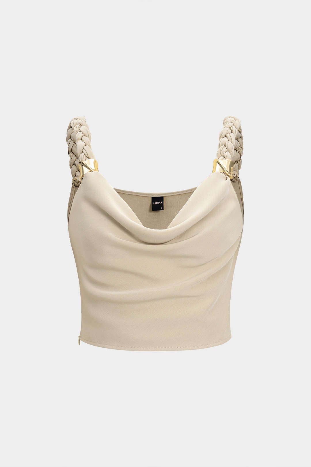Braided Cowl Neck Cami Top