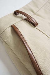 Contrast Pleated  Mini Skirt