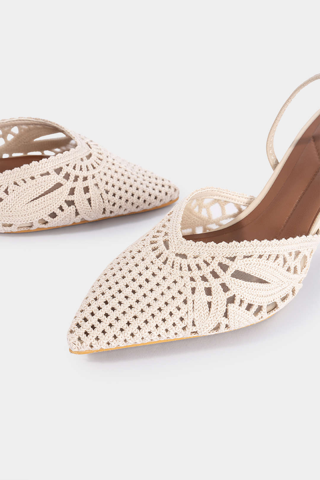 Cut Out Pointed Toe Heels