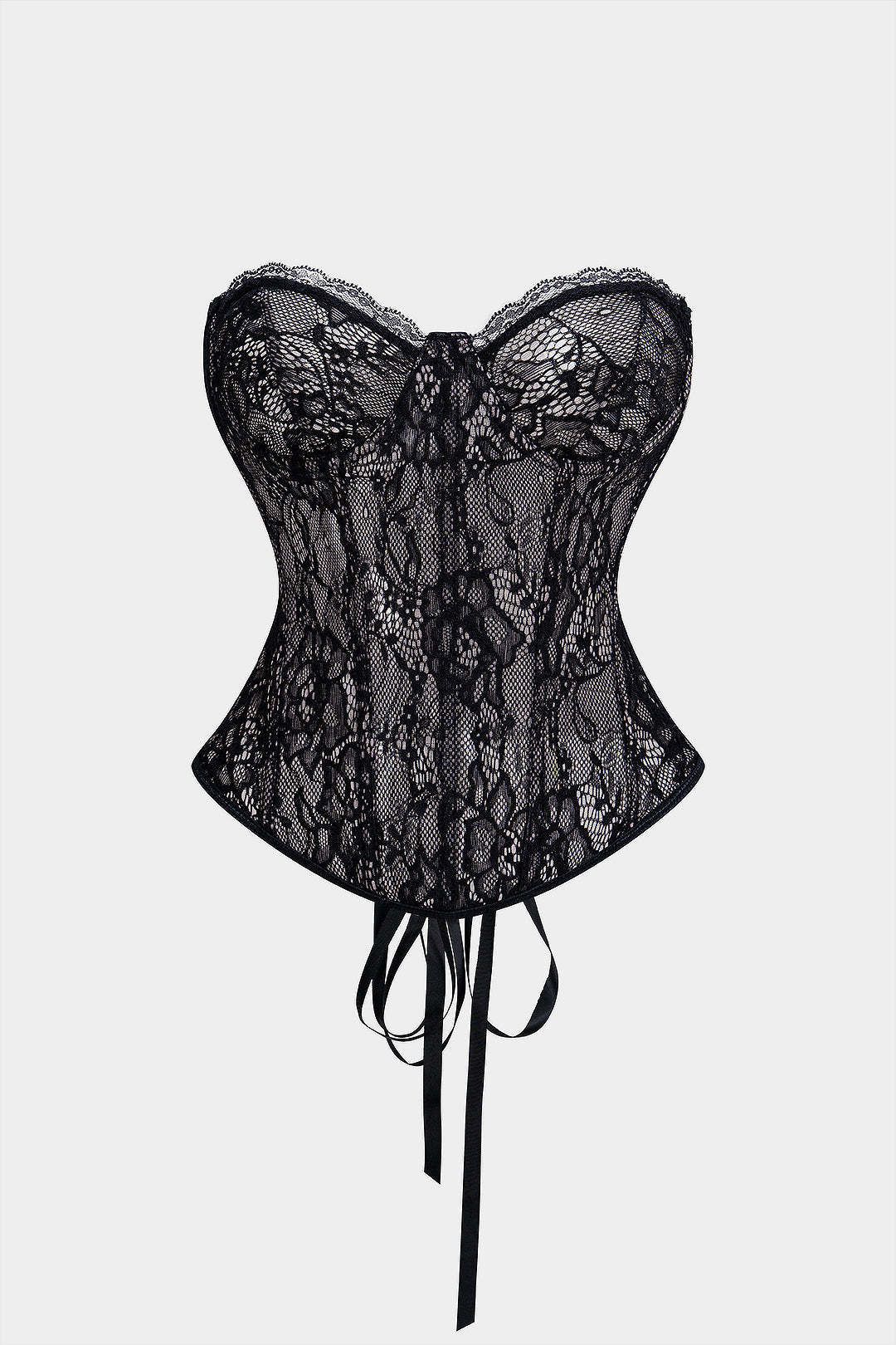 Bustier Backless Tie Corset Top