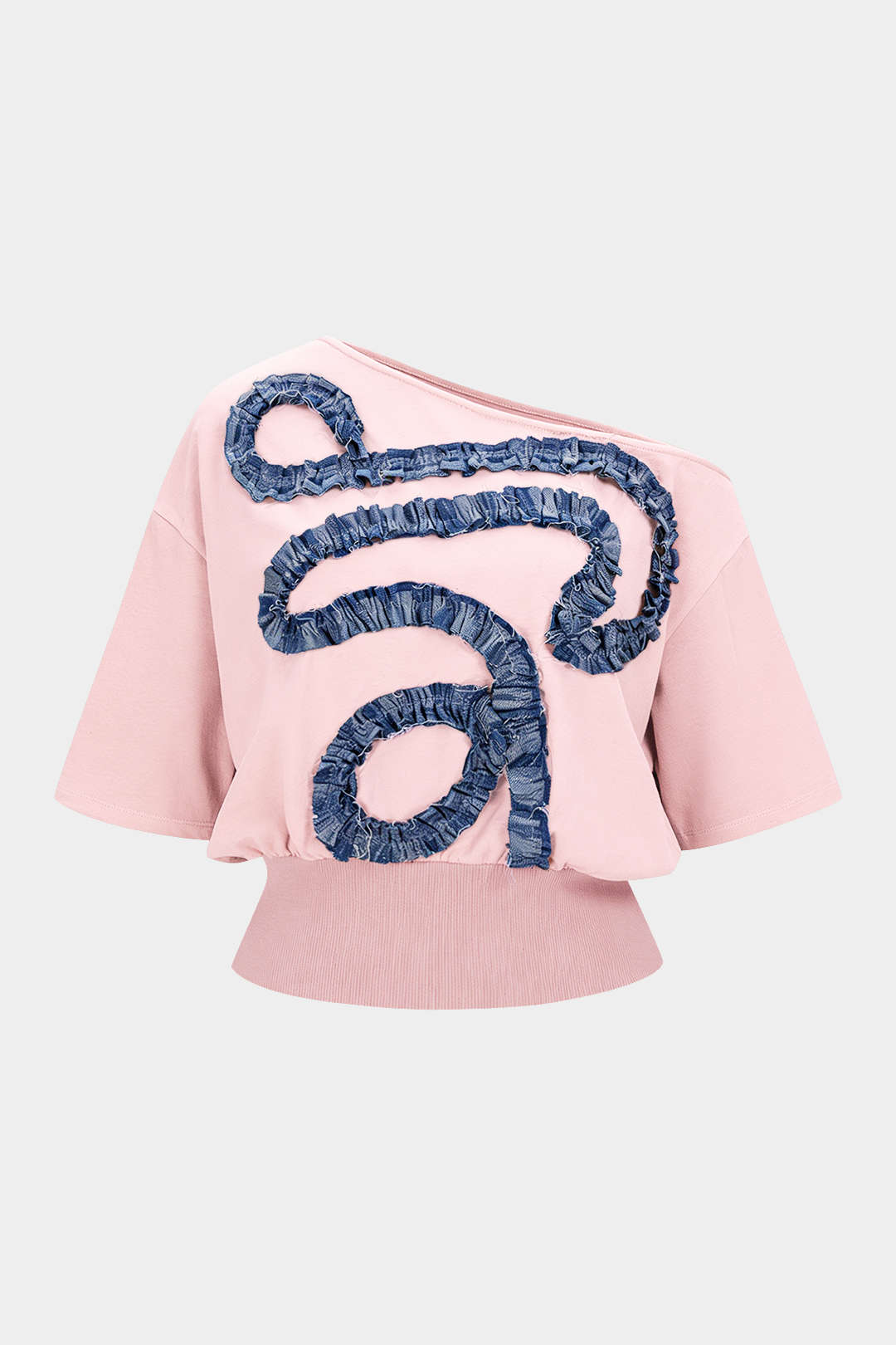 Asymmetrical Patchwork Short Sleeve T-Shirt