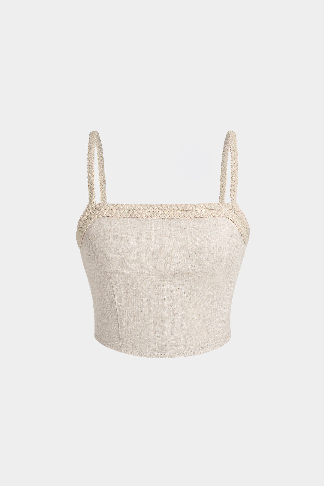 Braided Patchwork Tie Back Cami Top