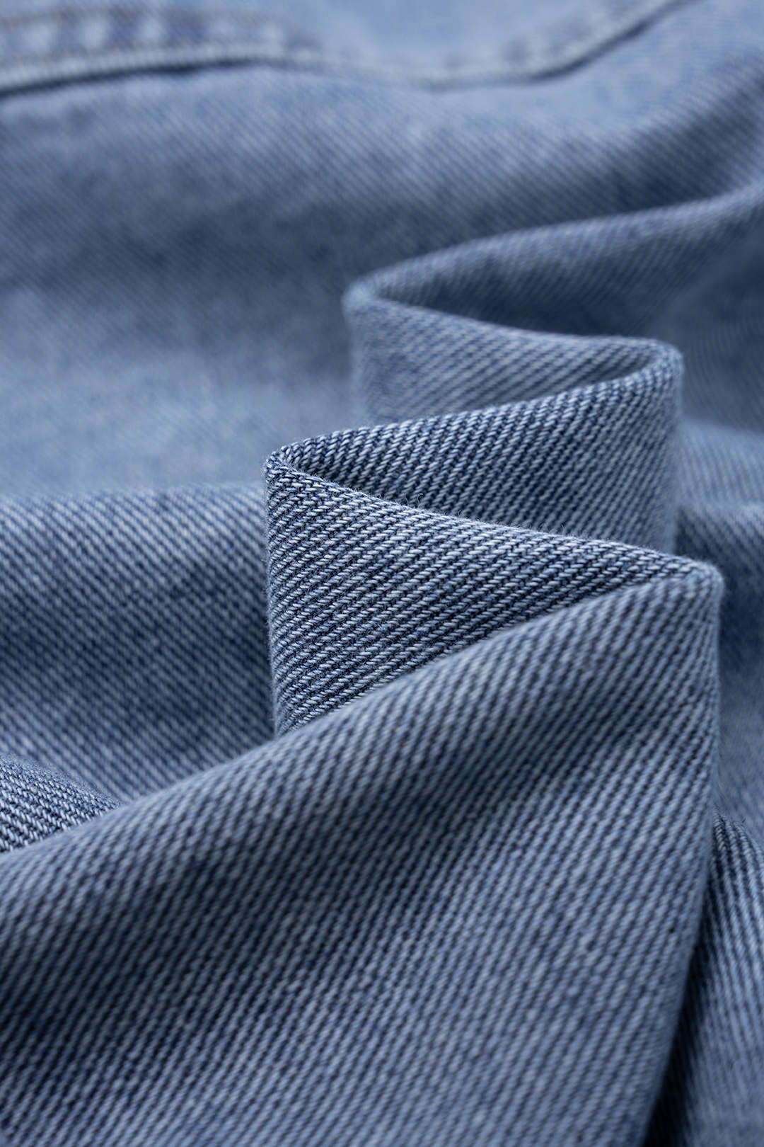 Denim Tie-Up Long Sleeve Shirt