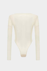 Abstract Print Long-Sleeve Bodysuit