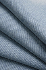 Button Pocket Wide Leg Jeans