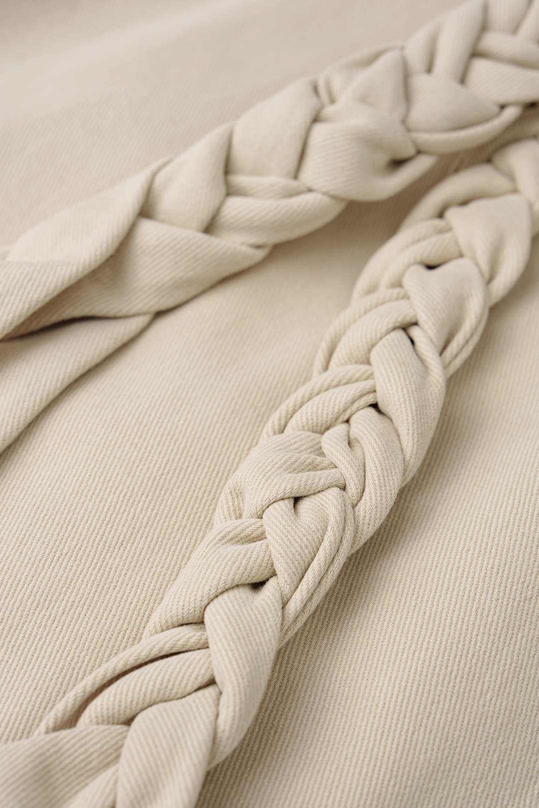 Braided Belted Pocket Wide Leg Pants