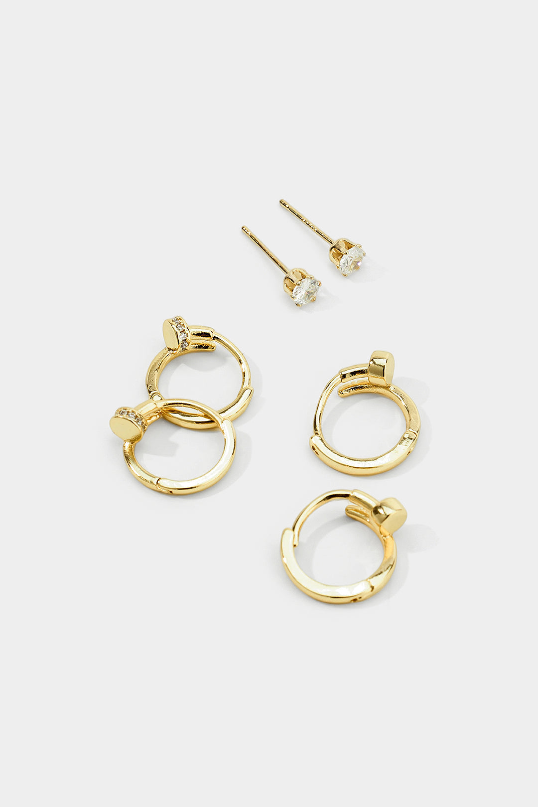 Alloy Round Rhinestone Earrings
