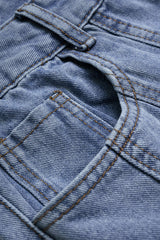 Denim Wide Leg Low Waist Jeans