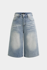 Denim High Waist Shorts
