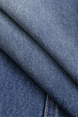 Denim Patchwork High Waist Straight Leg Jeans