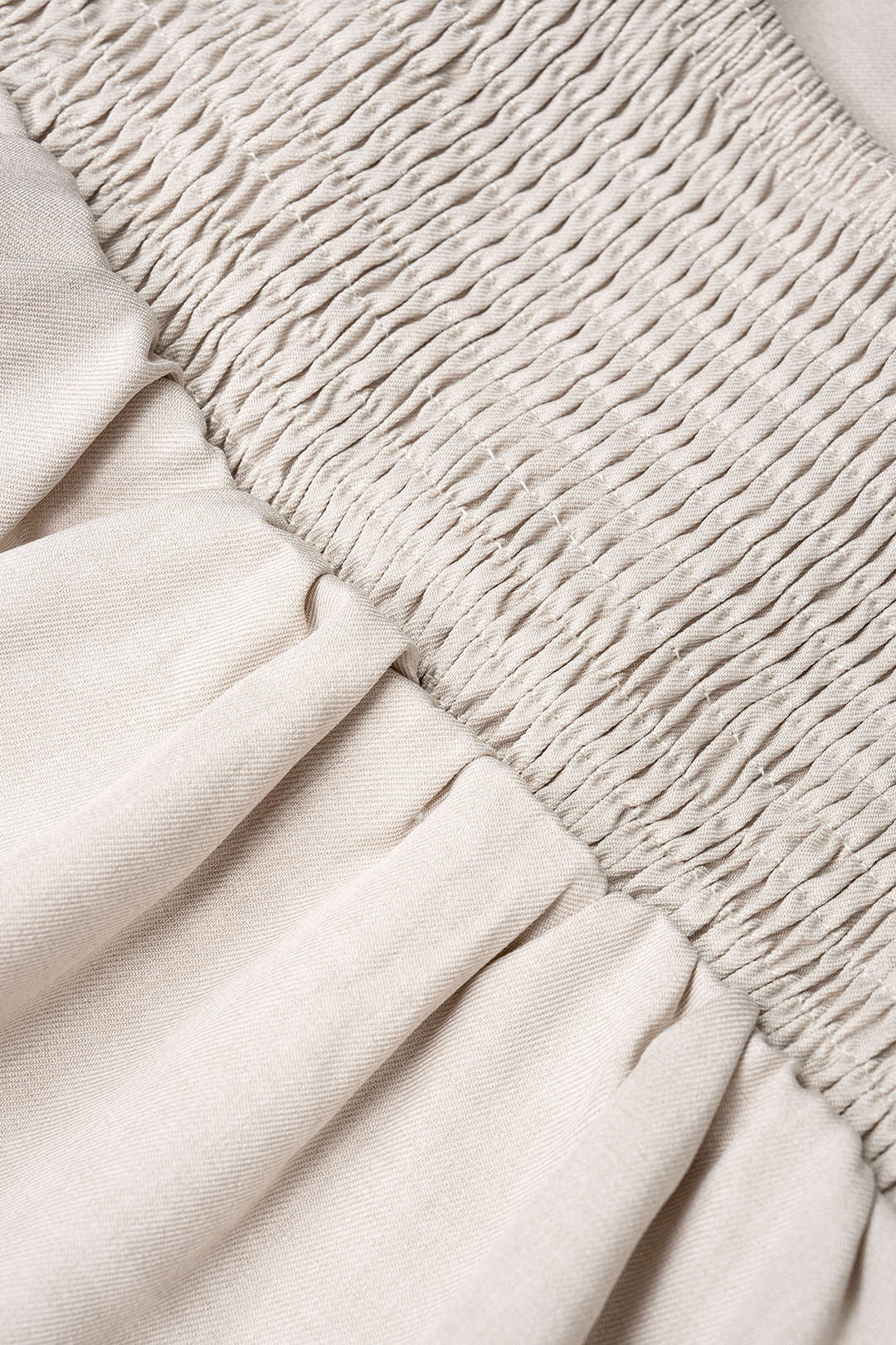 Contrast Binding Ruched Cami Top And High Waist Wide Leg Pants