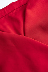 Asymmetrical Metallic Button Crossed Long-Sleeve Shirt