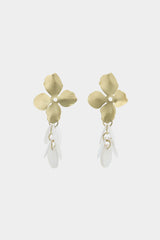 Alloy 3D Floral Fringe Earrings