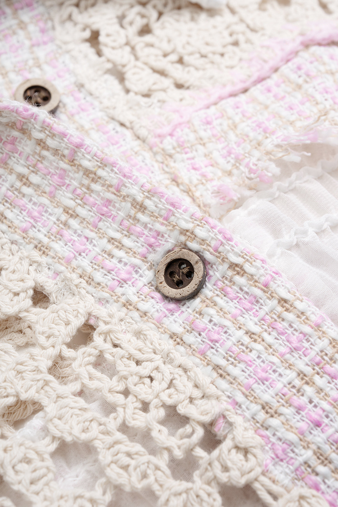 Chiffon Patchwork Mesh Cut Out Long Sleeve Shirt