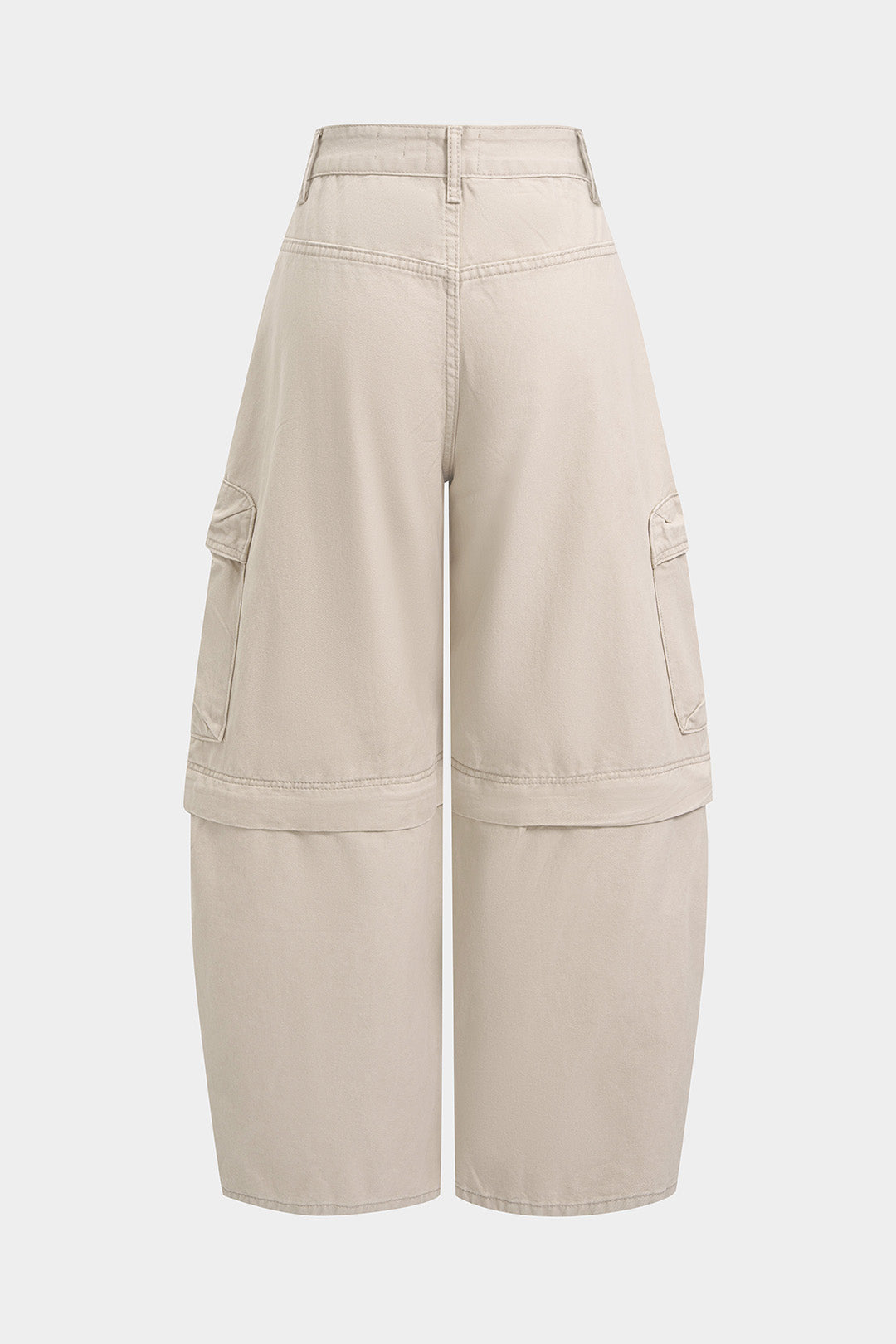 Denim Zipper Cut Out Pocket Jeans