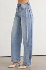 Denim Pocket Straight Leg Jeans