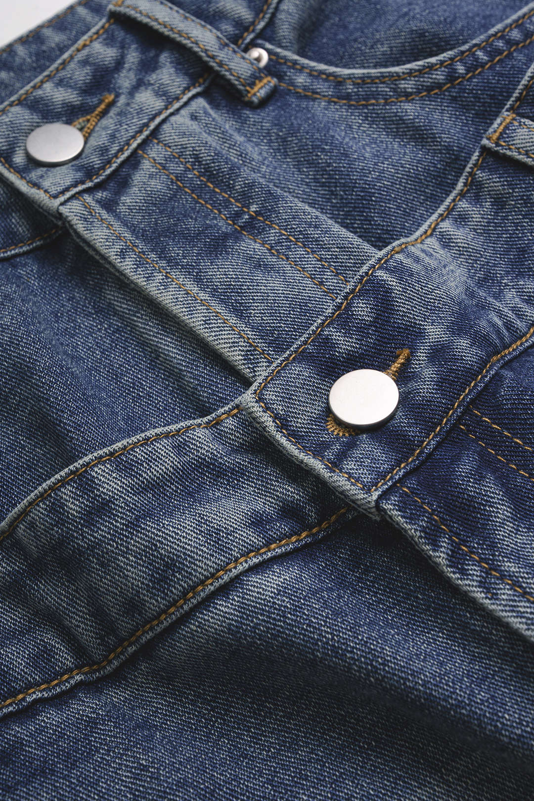 Denim Double Waistband Jeans