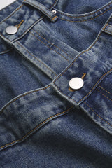 Denim Double Waistband Jeans