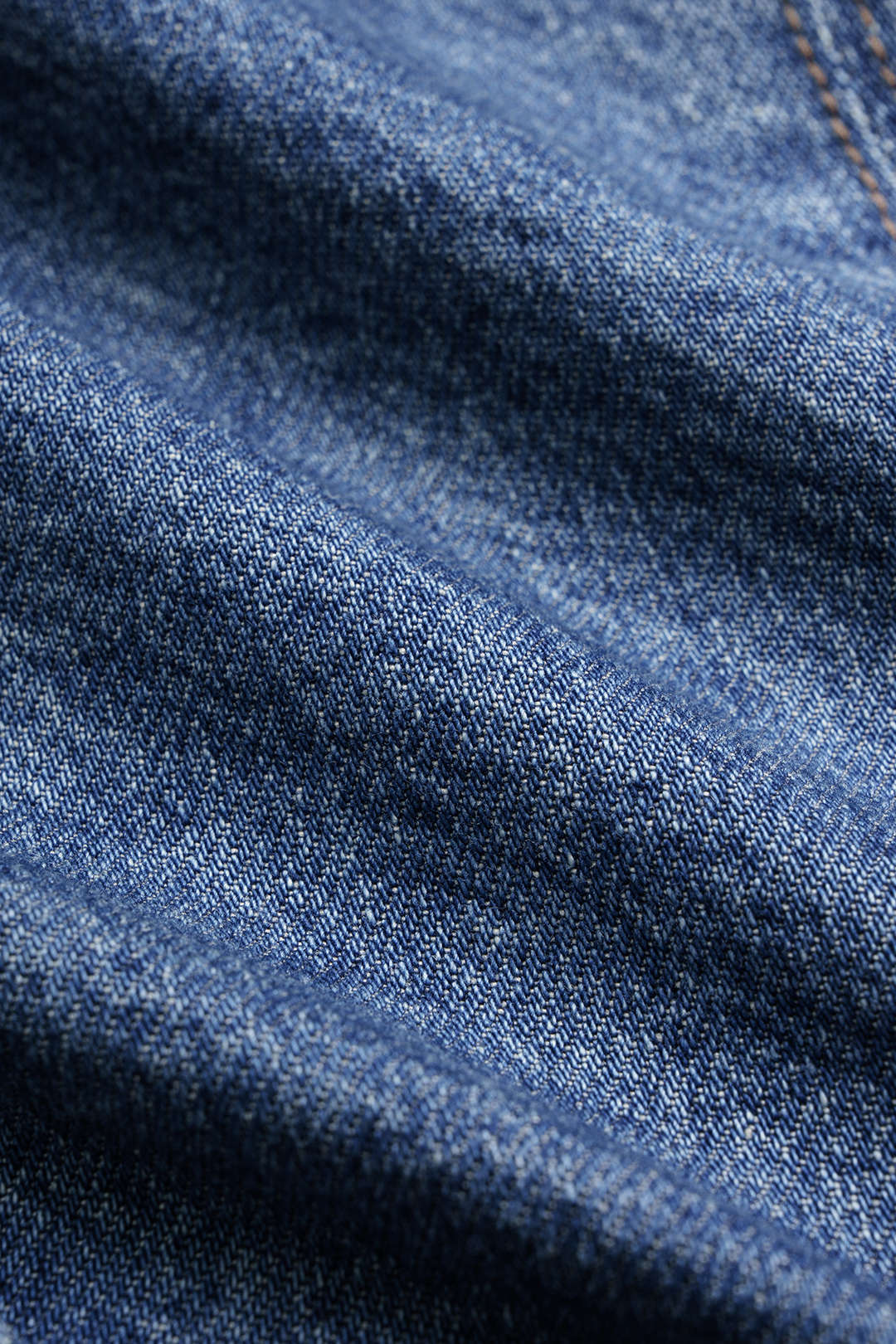 Denim Lapel Button Short Sleeve Cropped Shirt